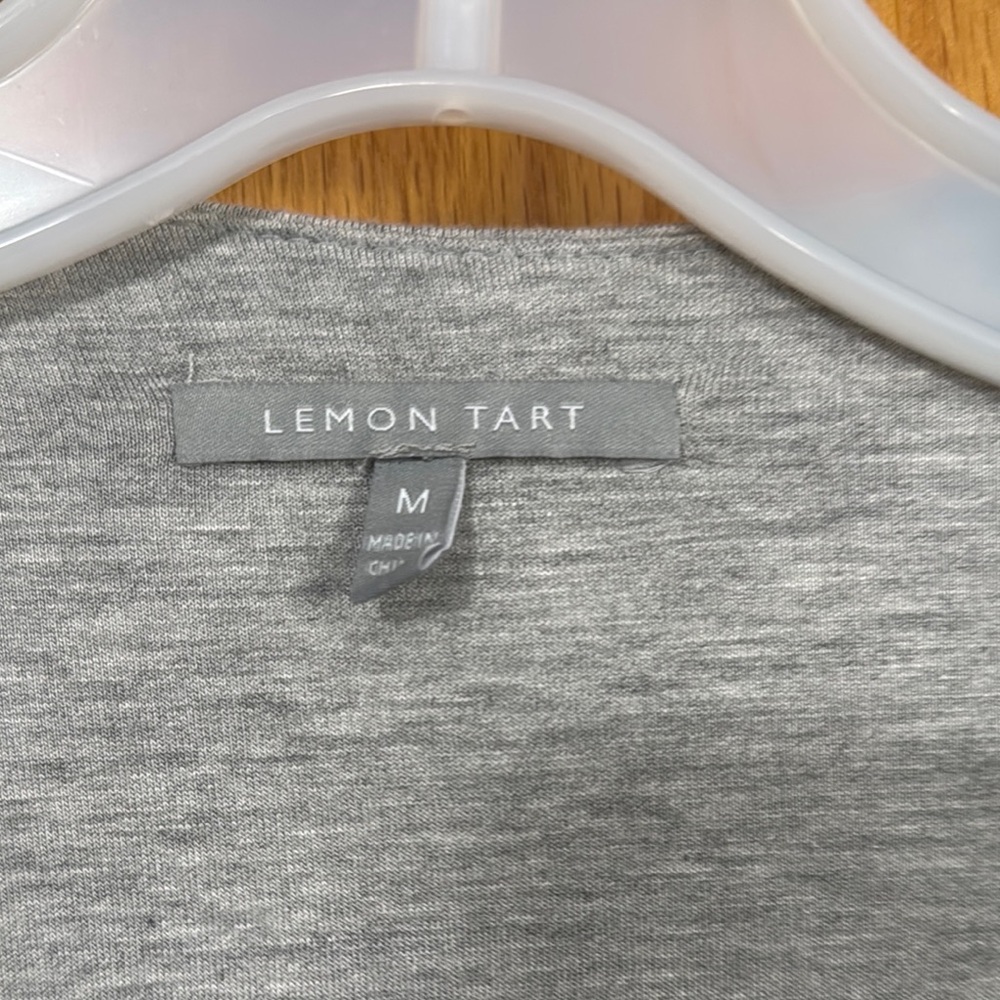 Gray Open Front Cardigan - Picture 2 of 5